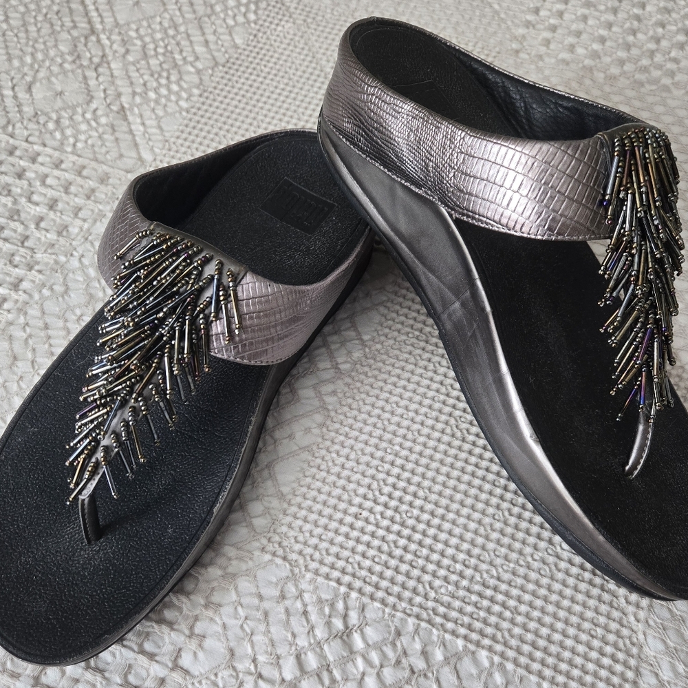 Fit Flop Cha Cha Beaded Sandals